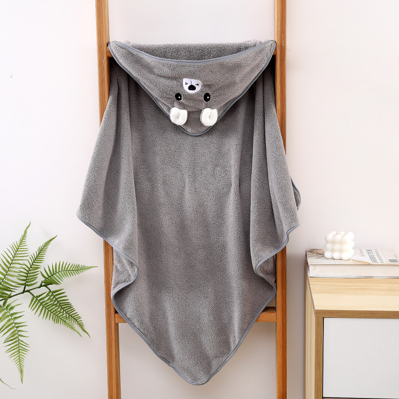 Picture of Wholesale and Retail Baby Bath Towels, Baby Blankets, Coral Velvet Quilts, Children's Hooded Embroidered Cartoon Bath Towels