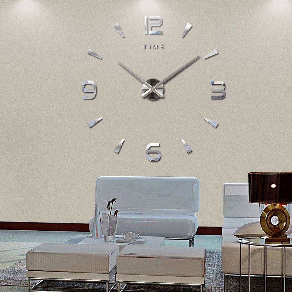 European style super large size wall clock living room fashion art mute watch DIY personality clock creative clock