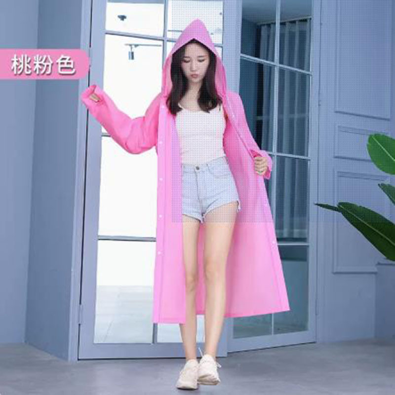 Picture of Eva Fashionable Single-Person Long Full-Body Rainstorm-Proof Unisex Adult Poncho Portable Disposable Raincoat for Outdoor Rain Protection