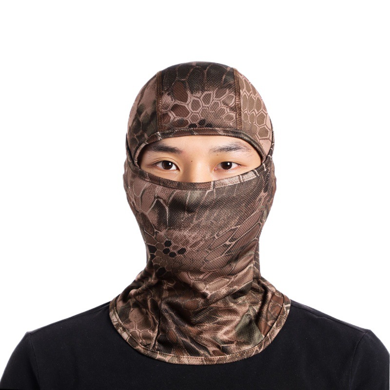 Cross-border for summer outdoor riding cover dust-proof sunscreen single hole breathable quick-drying scarf hood in stock wholesale