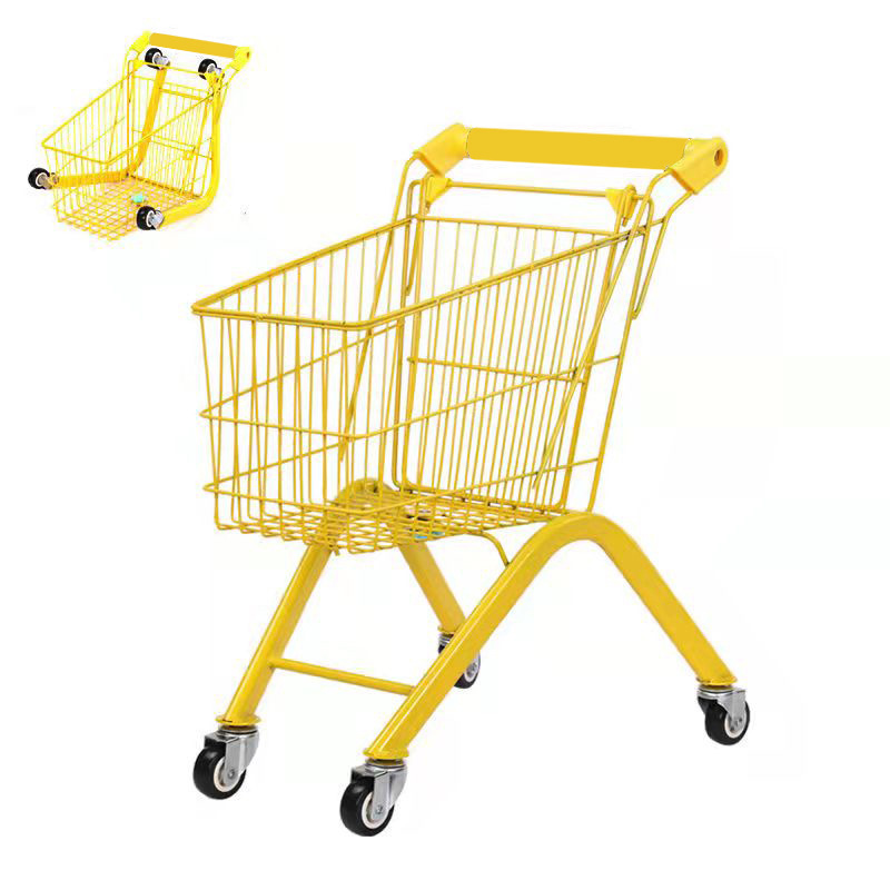 Picture of Children's shopping cart baby toy snack cart supermarket small iron cart play house hand push storage cart can be sent on behalf