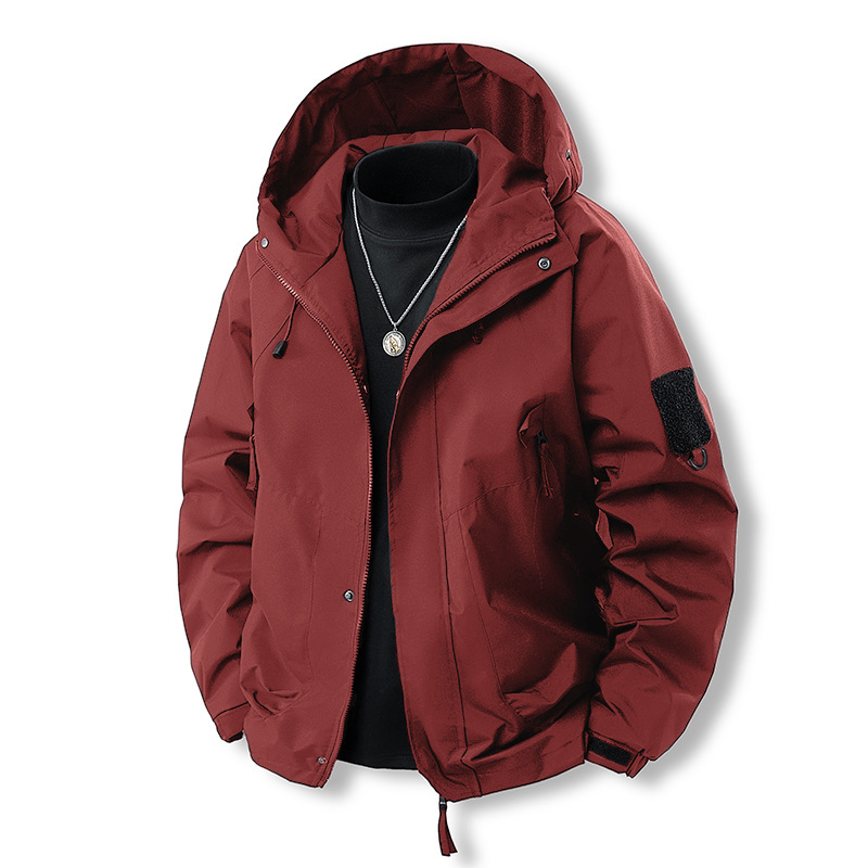2025 Spring and Autumn New Spring and Autumn Jackets Hooded Outdoor Mountaineering Jackets for Men and Women Functional Workwear