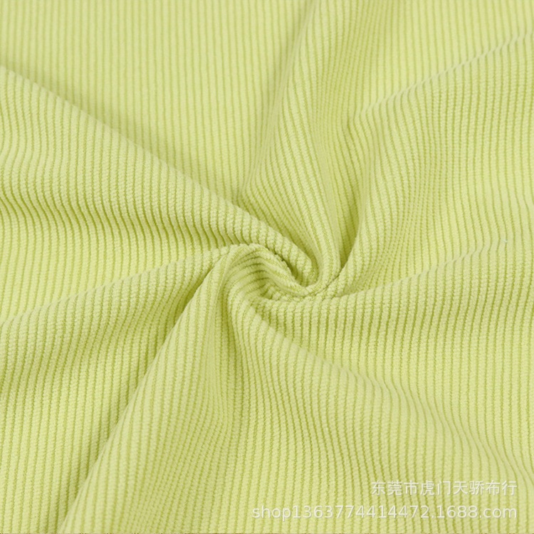 Spot supply woven polyester corduroy fabric 200g Silk 16 pit corduroy elastic 16 pit corduroy