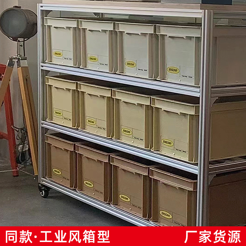 Factory supply industrial wind storage box trend with stackable storage box high color value cheap plastic storage box