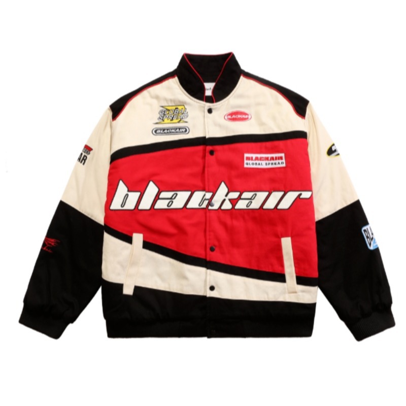 Picture of American-style Biker Jacket Men's Amazon Foreign Trade Retro Hip-hop Loose All-match Couple Baseball Suit New Jacket