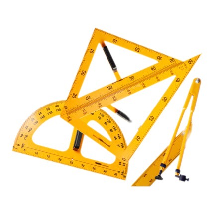 Golden monkey teaching ruler triangle ruler compasses magnetic ruler triangle ruler protractor set mathematics teaching tools