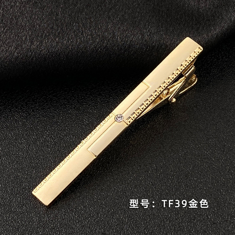 Picture of Men's Tie Clip Manufacturer Direct Sales Yiwu Cross-Border Business Metal Tie Clip Tieclips Bow Tie Business Style