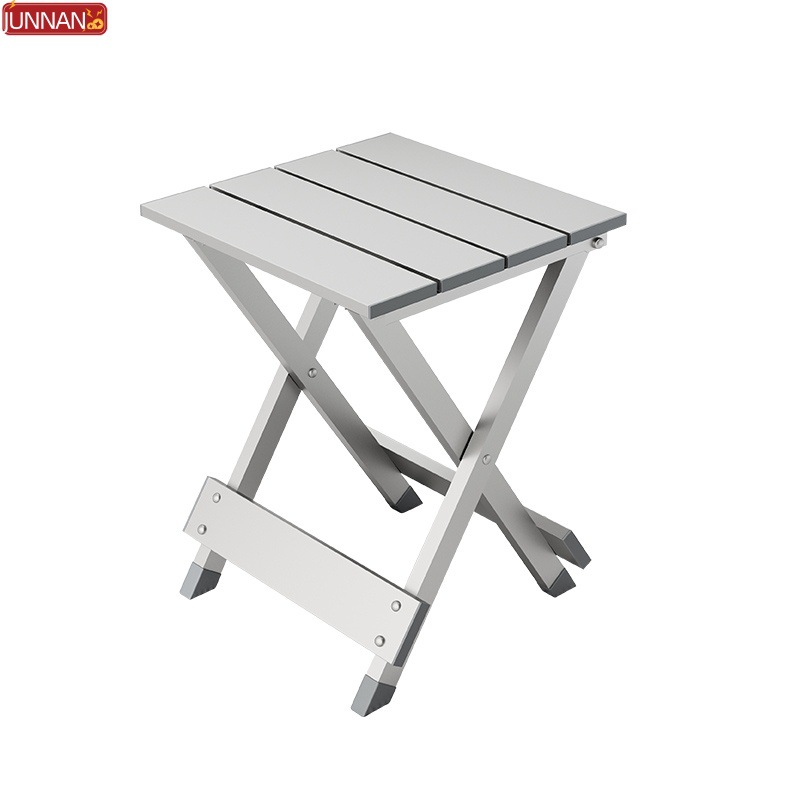 Aluminum Alloy Folding Stool Outdoor Folding Stool Lightweight Aluminum Alloy Folding Stool Stable Aluminum Alloy Mazar
