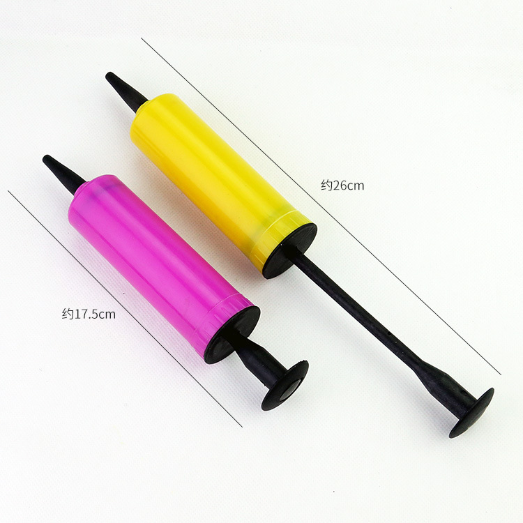 Picture of Manual plastic inflator hand push inflator portable balloon inflator toy watermelon ball inflator