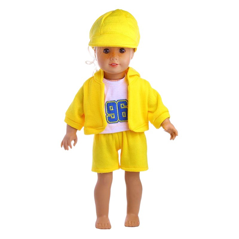 Picture of 18inch American Girl Doll Accessories Sportswear Set 43cm Xiafu Baseball Clothes Direct from Manufacturer Clothing