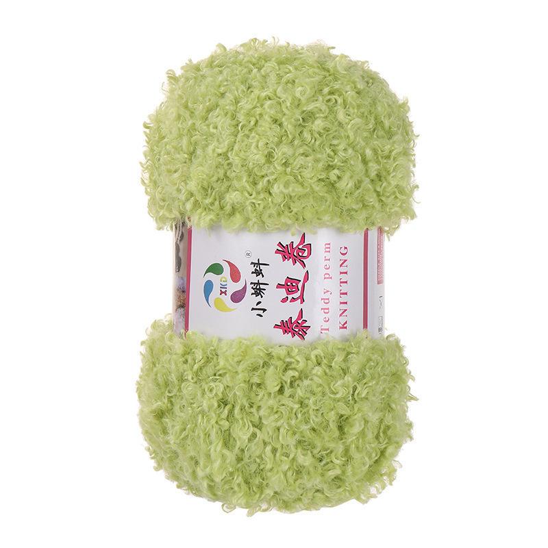 Picture of Wholesale Teddy Curly Wool Loop Thread Handmade DIY Loop Velvet Crochet Thread Hand Knitted Scarf Doll Thread