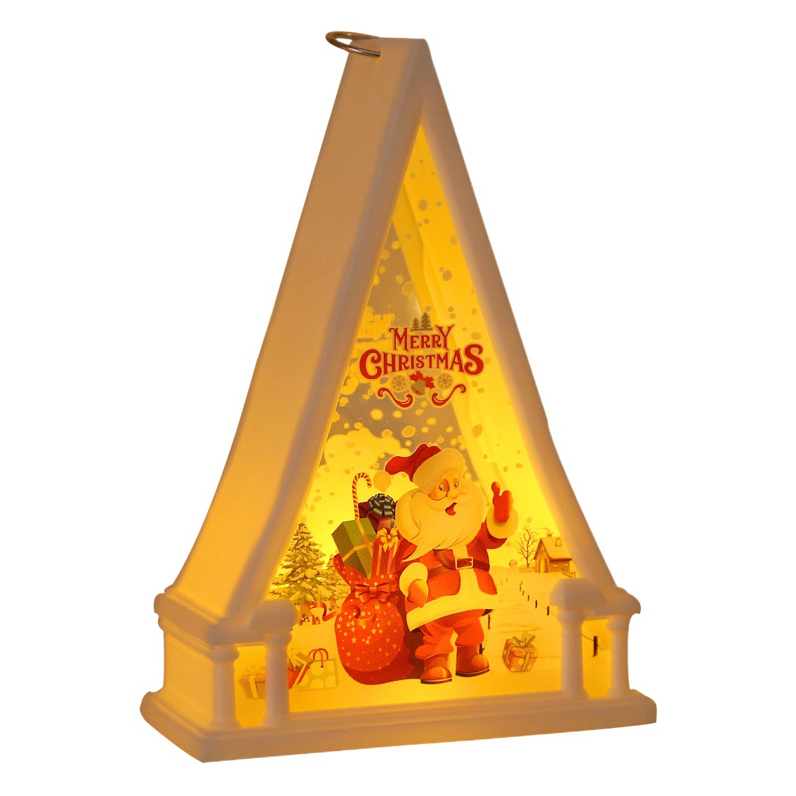 Cross-border Christmas decoration desktop decoration vintage led wind light night light pendant window decoration decoration props