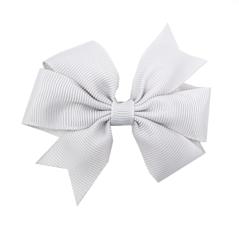Picture of European and American New Kidsren's Hairpins 8cm Swallowtail Bow Hairpin V-Shaped Ribbed with Bow Hair Accessories Head Flower