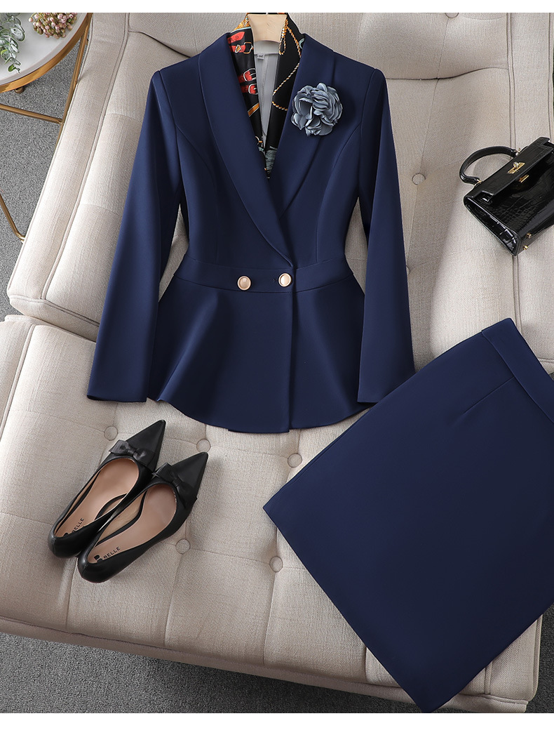 Picture of Spring and Autumn Business Wear Women's suit Women's Fashion Dress Stitching Women's Suit Work Clothes Korean Casual Small Suit