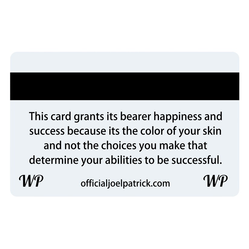 White Privilege Card Credit Card Trumps Everything White Privilege Card