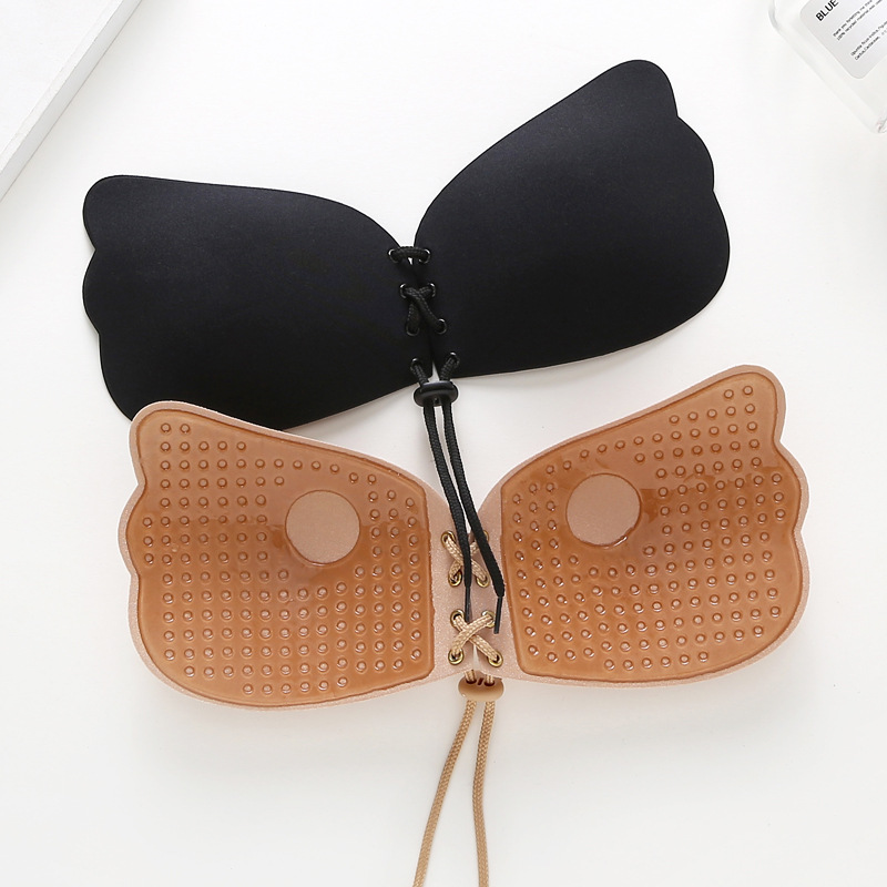 Cross-border Gathering Chest Sticker Lala Goddess Invisible Bra Mango Wings Silicone Breast Sticker Strapless Invisible Underwear