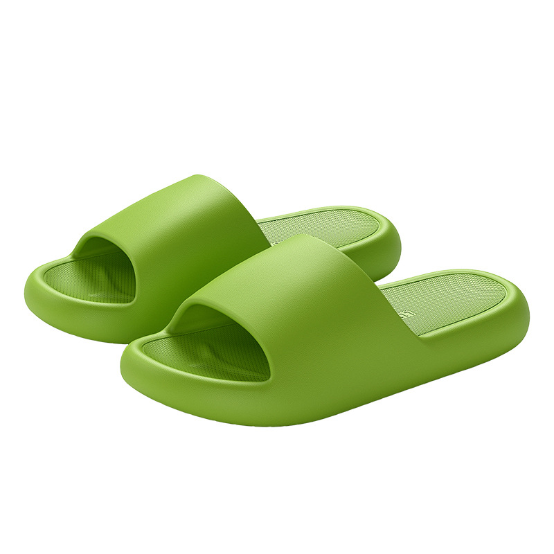 Picture of Slippers home summer non-slip bathroom bath wear-resistant solid color shit feeling Fashion couple EVA slippers wholesale