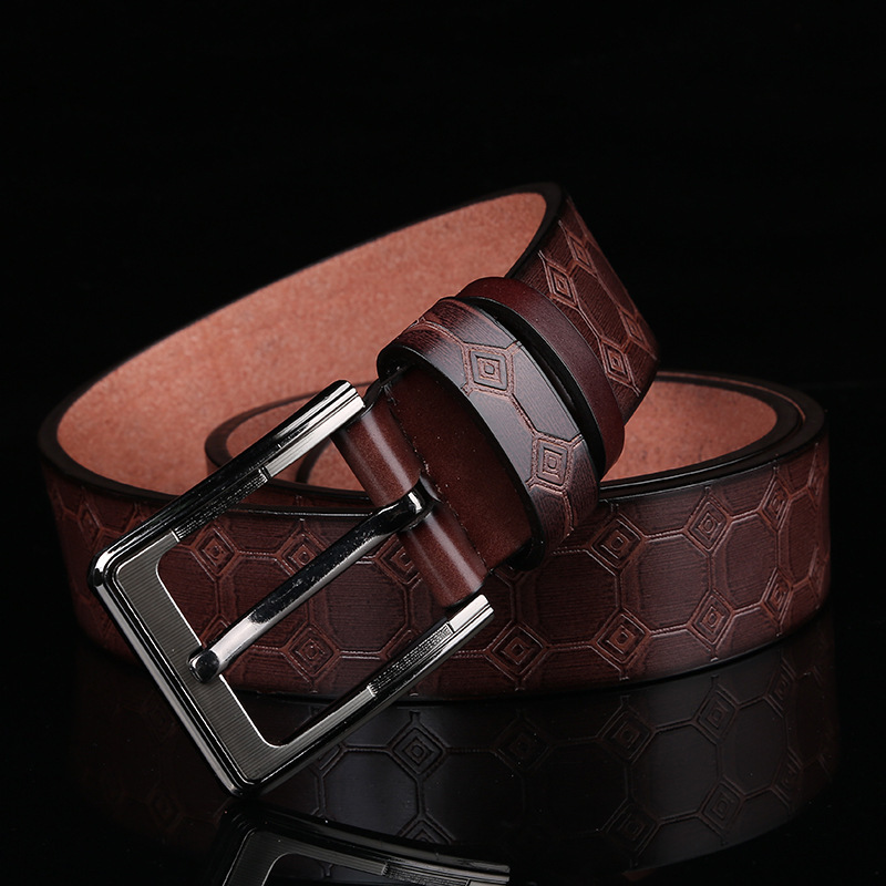 Picture of New European and American casual Joker men's pin buckle belt PU washed microfiber belt pants belt stall supply wholesale