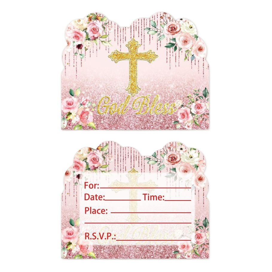 Communion baptism flower cross baby communion ceremony party suit girls kids theme party supplies suit