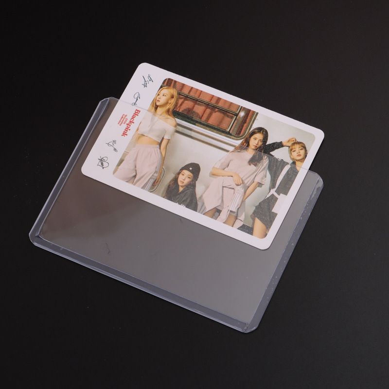 Picture of B8 Card Holder Double-Sided Transparent Hard Rubber Sleeve Photo Card Protection Hard Card Sleeve Idol Star Album 3inch