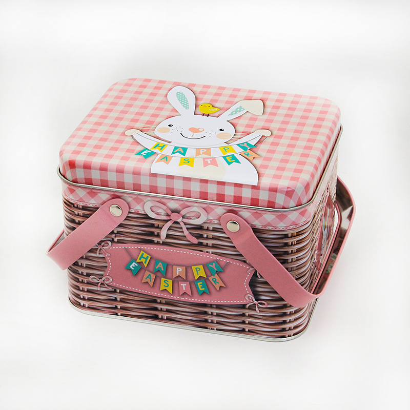 Picture of High-End Gift Jar Mid-Autumn Festival Suitcase Candy Cookie Tin Box Biscuit Box Mooncake Box Square Large Mid-Autumn Festival Gift Box