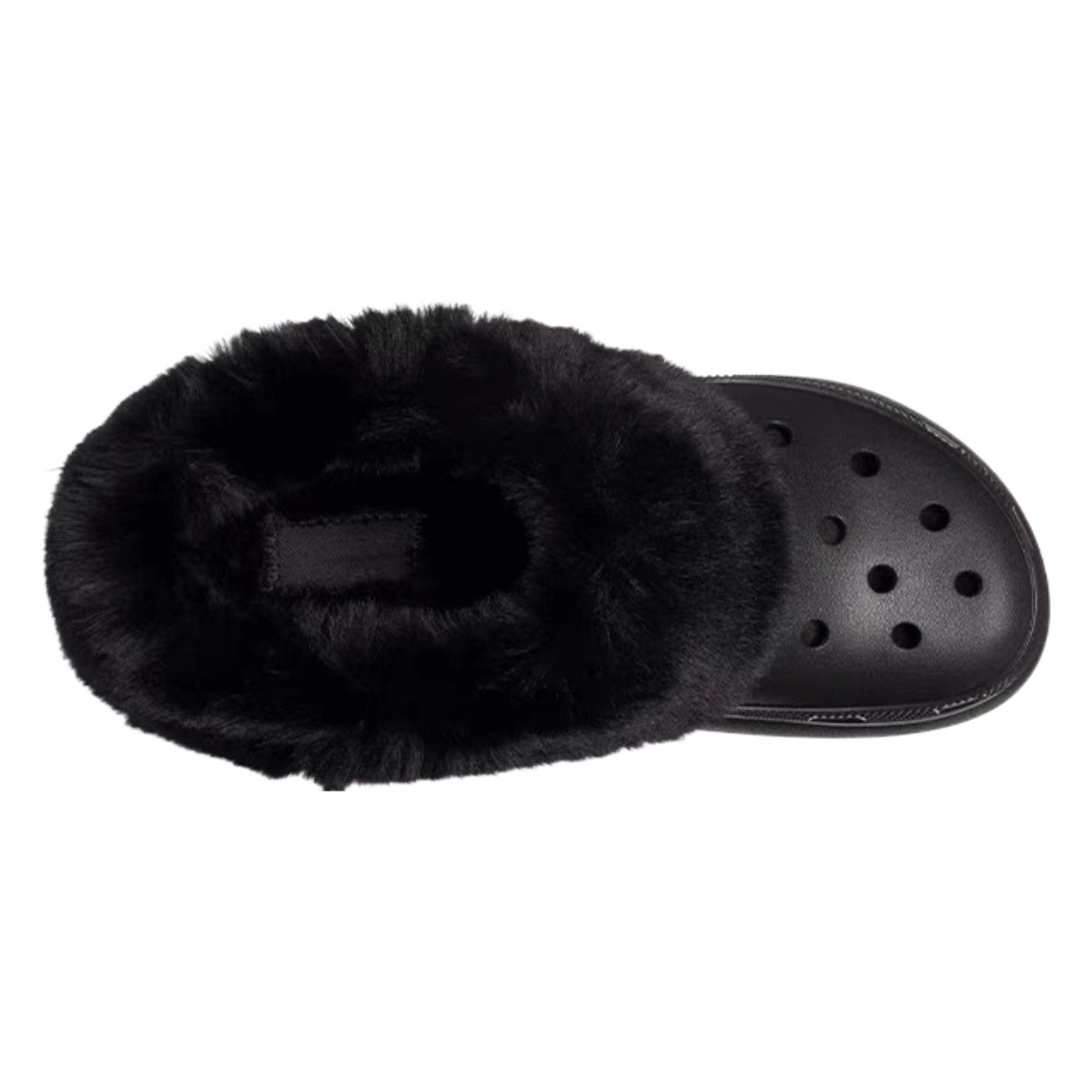 2025 New Autumn and Winter Hole Women's Shoes Fleece-Lined Warm Cotton Slippers Puff Outdoor Thick-Soled Soft-Soled Slippers