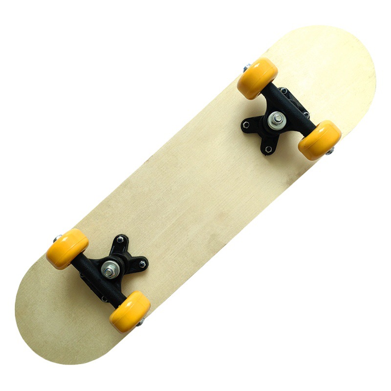 Picture of Children's universal skateboard double-sided blank panel 7-layer Chinese maple log color DIY hand-painted graffiti drawing skateboard
