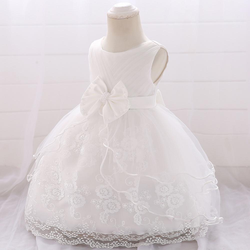 Picture of Cross-Border Children's Princess Dress 2024 Infant Baby Bow Washable Dress Little Girl Birthday Dress