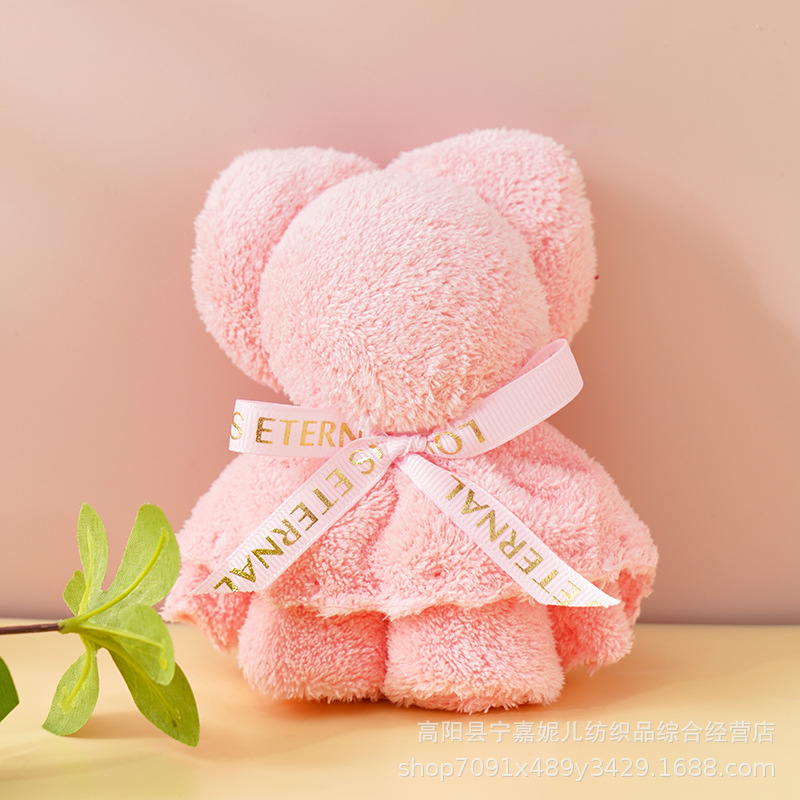 Picture of Bear Towel Hand Gift Wedding Candy Wedding Shop Birthday Wedding Ceremony Teacher's Day Mid-Autumn Festival Hand Gift Towel