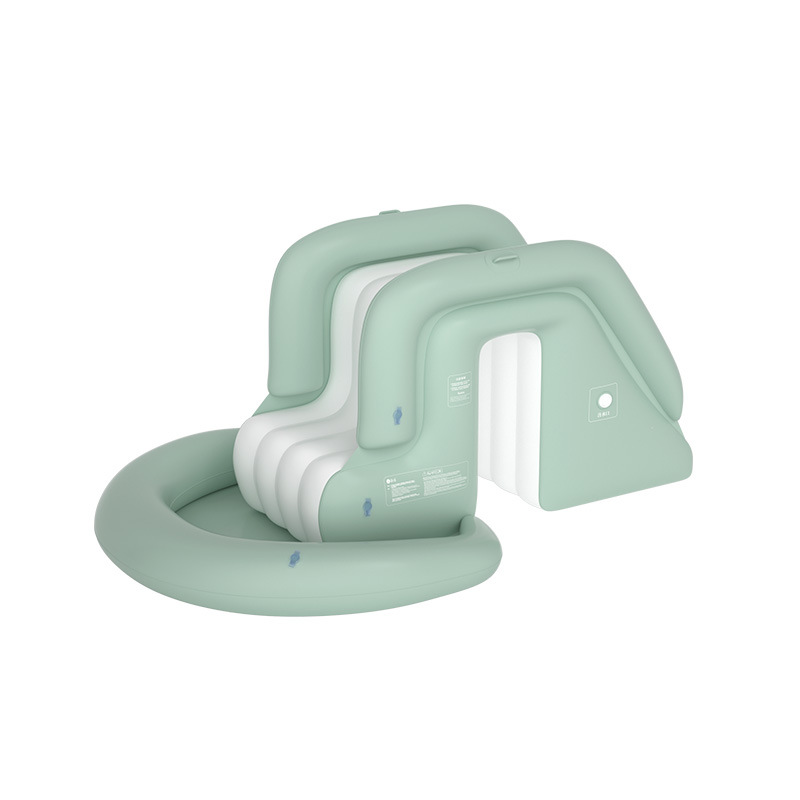 Picture of Household adult children outdoor inflatable swimming pool thickened children swimming pool baby play pool with slide sunshade