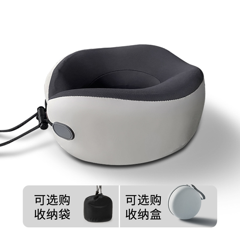 Picture of U-shaped Pillow Neck Protection Hooded Travel Portable Aircraft Neck Protection Memory Foam Travel Pillow Collectable Folding U-shaped Cross-border