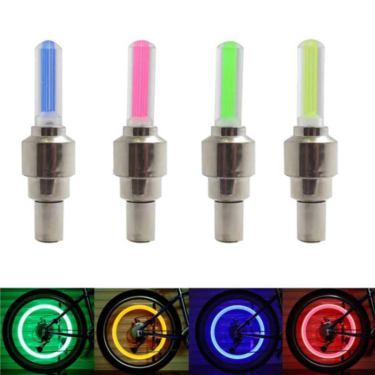 Bicycle valve light mountain bike motorcycle hot wheel bicycle accessories fluorescent rod wheel tire air nozzle light