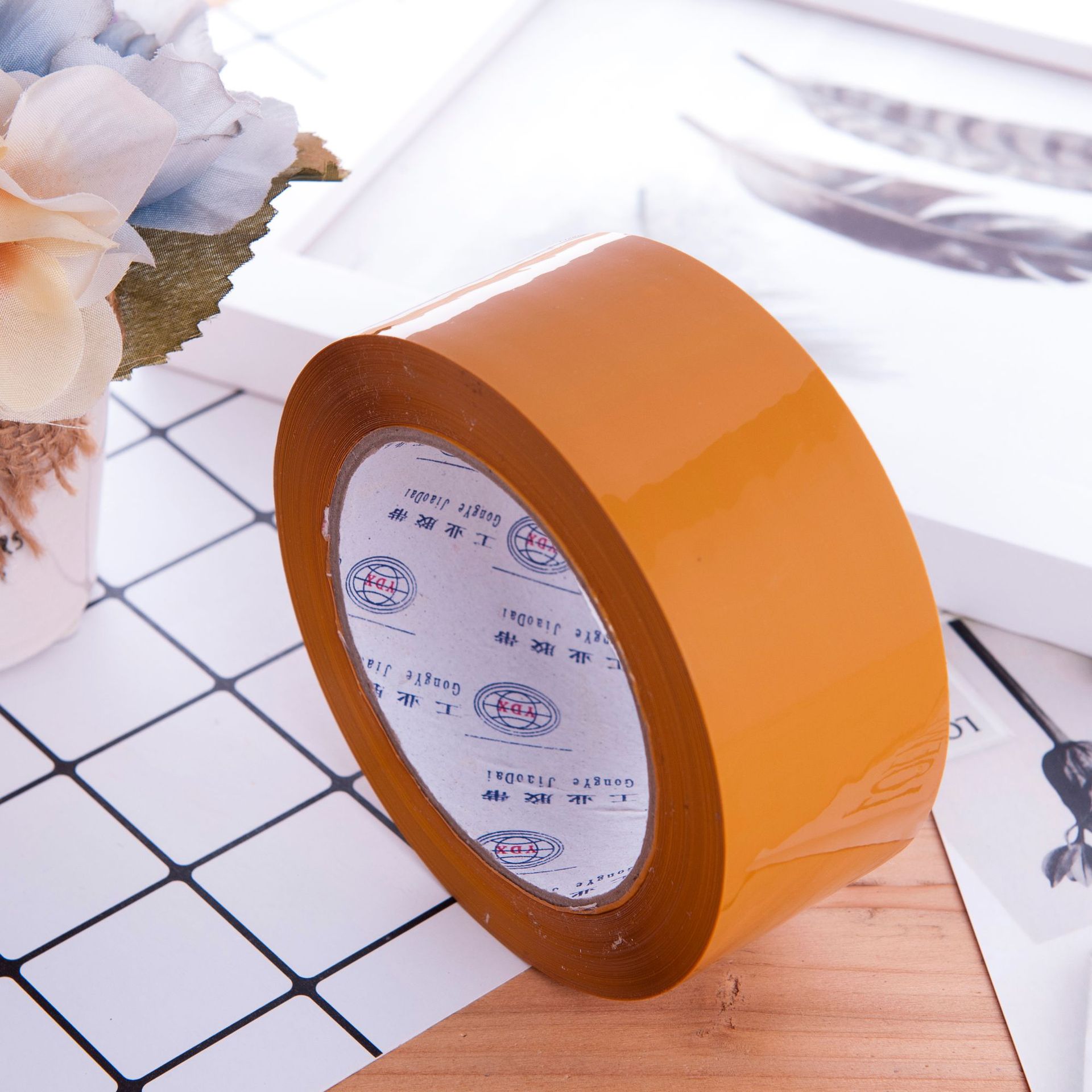 Picture of Kaidi transparent tape large roll thickened tape whole box wholesale packing sealing tape sealing tape wide tape paper