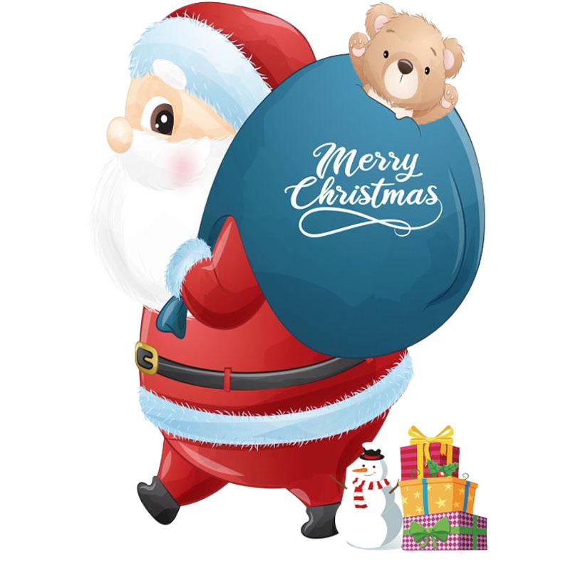 Spot New Christmas Supplies Window Electrostatic Window Stickers Christmas Decoration Creative Glass Stickers Colorful Stickers