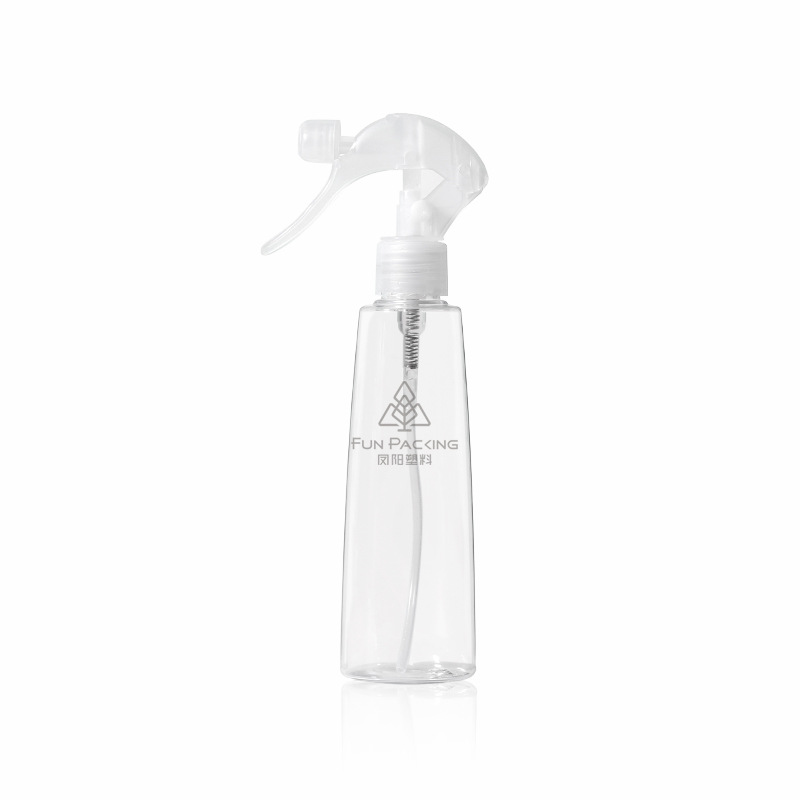 Picture of PET conical bottle 200ml rat pump spray bottle alcohol spray bottle transparent sub-packaging small watering can disinfectant bottle
