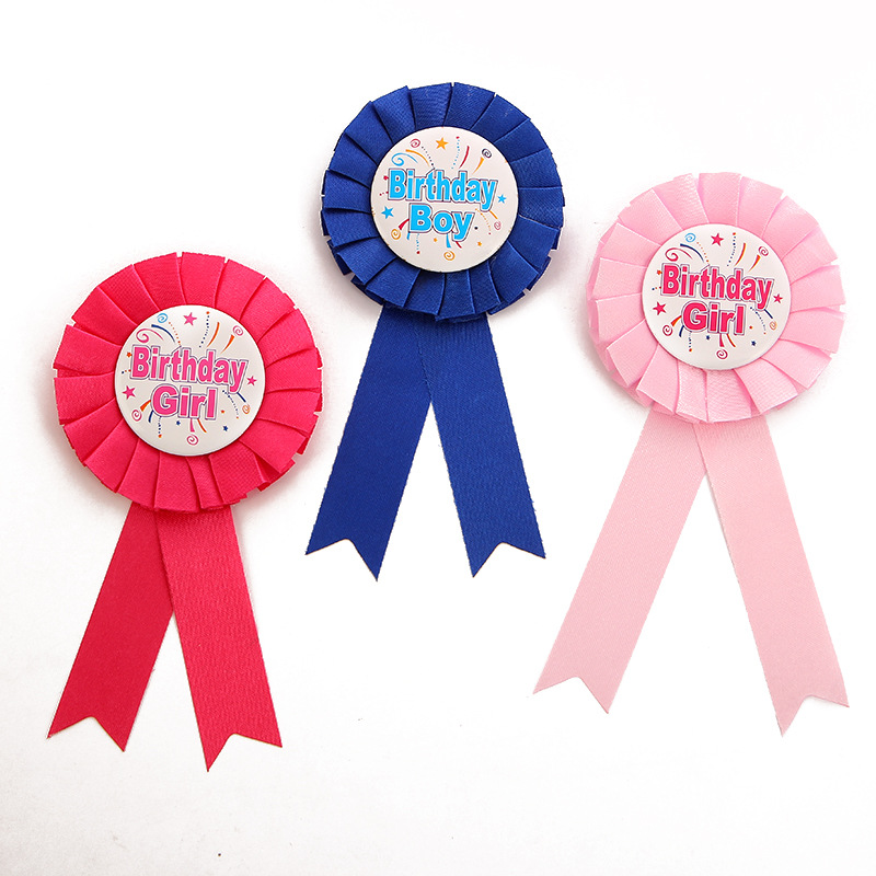 Picture of birthday girl BIRTHDAY girl Badge birthday BOY Badge BIRTHDAY Party Supplies