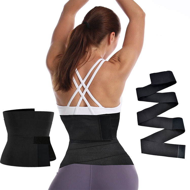 BANDAGE WRAP waist and belly contracting girdle wister trainer yoga belt elastic winding girdle