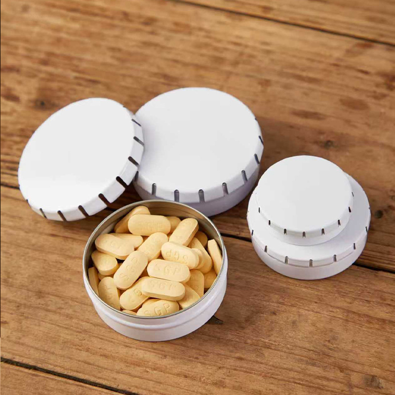 in stock tinplate box mini crackle box round metal storage iron box empty box mint candy lipstick small box