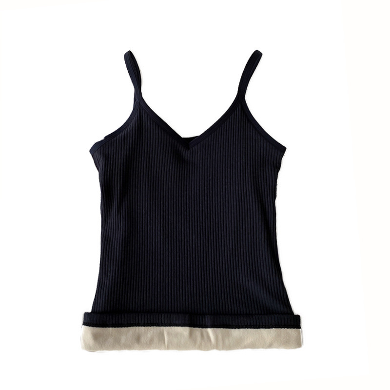 Picture of New Autumn and Winter Thermal Vest for Women, Thickeneded and Velvet Sleeveless Sling, Tight-Fitting Inner Layering, Student Cold Protection for Women