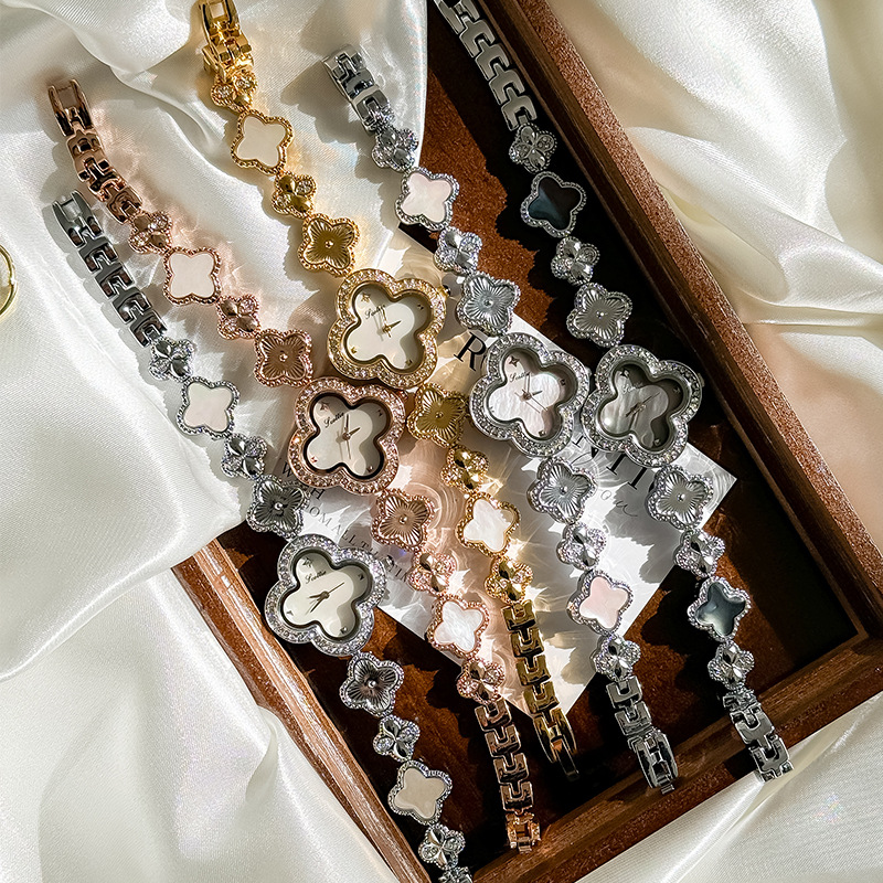 Shigaodi Women's Watch Pearl Small Fragrant Style Bracelet Watch Women's High-Looking Camellia Flower Douyin Live Broadcast Model