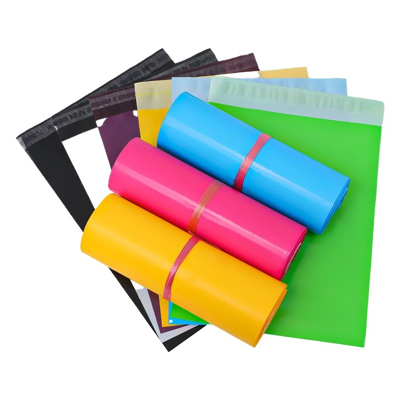 Express bag wholesale White New thick express packaging bag logistics clothing packing bag color mailing bag