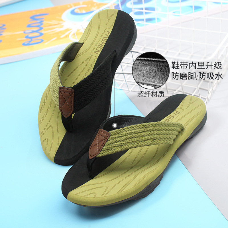 Picture of 2025 Cross-border New Style Neutral Soft Sole Flip Flops Fashion Outer Wear Men's Flip Flops Casual Beach Shoes Women