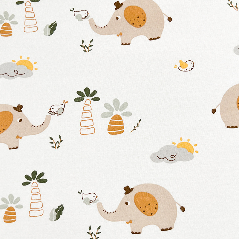 Picture of category a cotton cotton wool cloth cartoon printing new flower baby t-shirt underwear home clothing fabric in stock