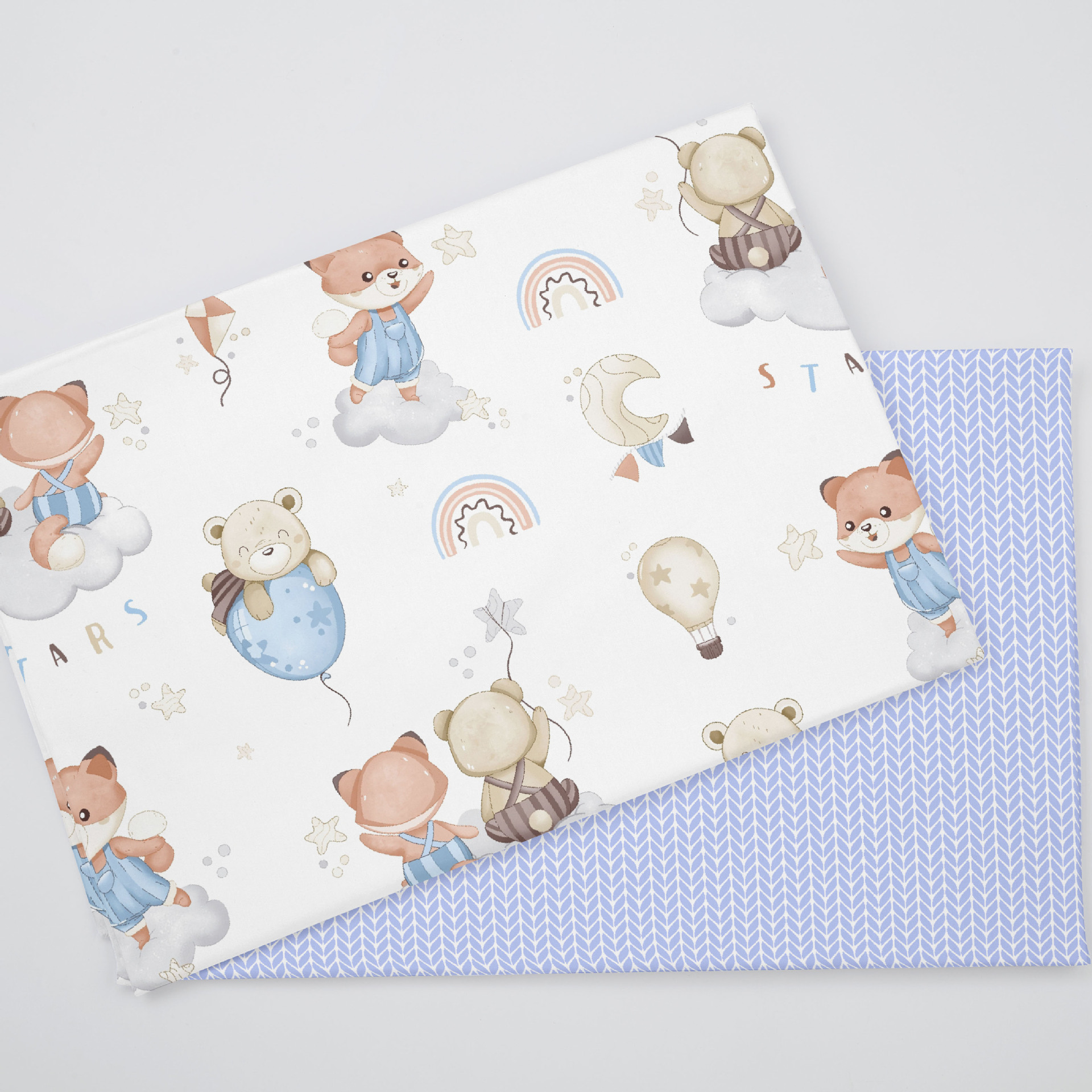 Wholesale Supply 133*72 Twill Printed Cotton Cartoon Print 40 Count Cotton 1.6m Width