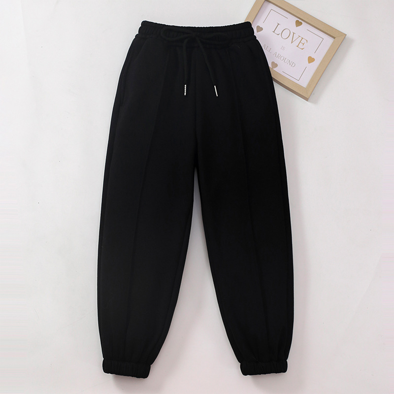 Picture of Little maven thick fleece-lined European and American children's trousers winter warm boys' pants home casual pants