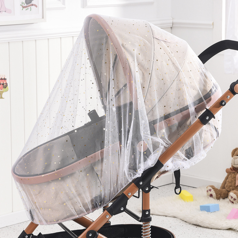 Picture of Baby carriage mosquito net full cover printed stroller mosquito net increased encryption baby umbrella anti-mosquito net mosquito net cover universal