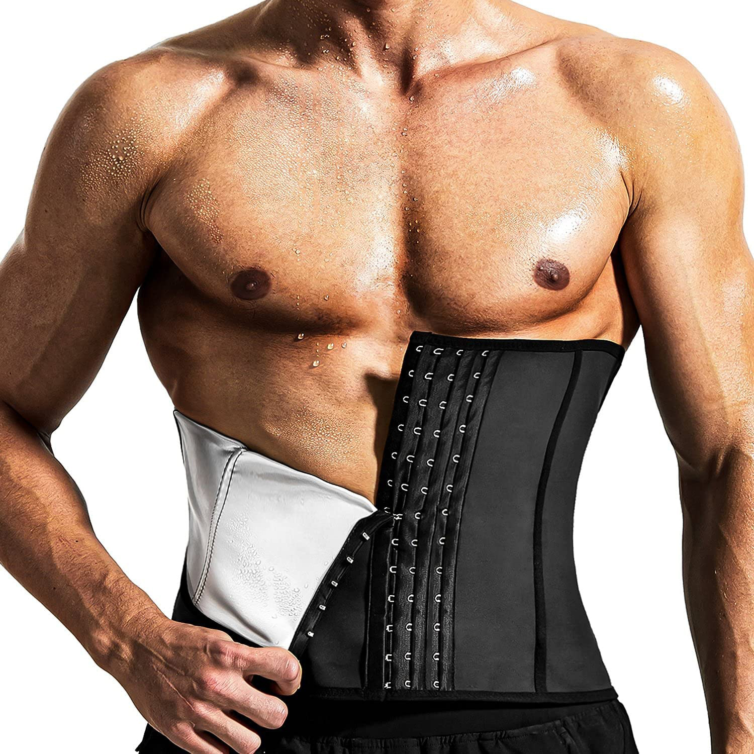 Cross-border Men's Belly Belt Thickened Breasted Sports Body Shaping Sweat Belt Waist Belt Waist Protection Waist Fitness Belt Belt