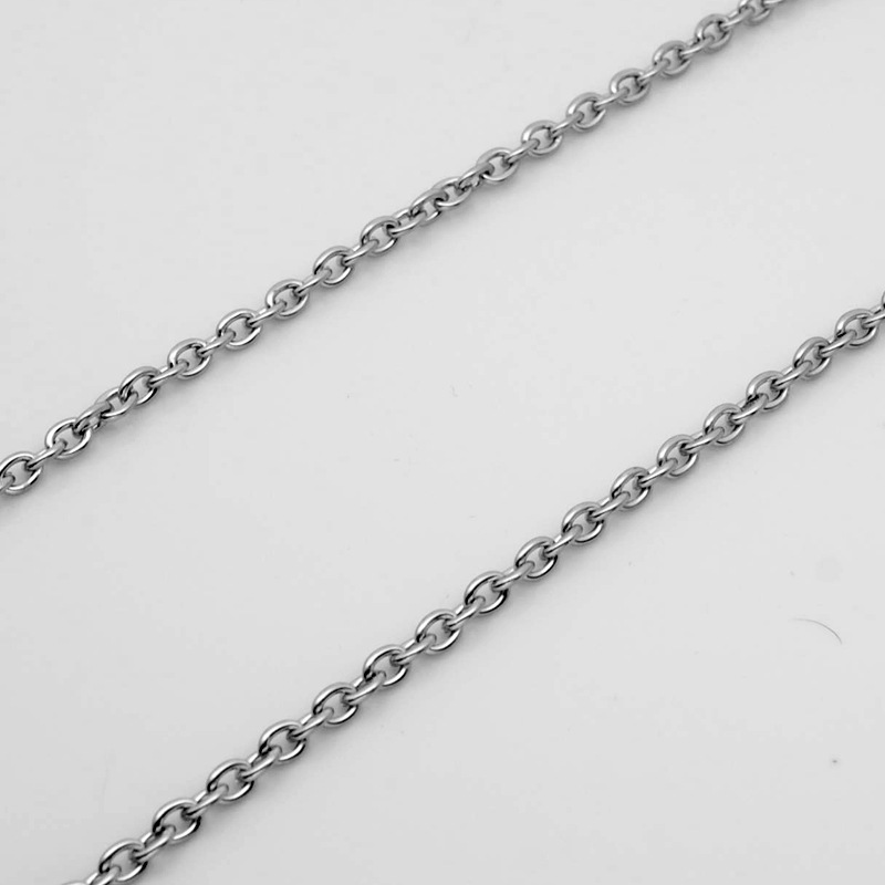 Picture of Cross-Border Jewelry Stainless Steel Men's Necklace Titanium Steel with Chain European and American O-Shaped Chain Cross Chain Accessories Women's Pendant Chain