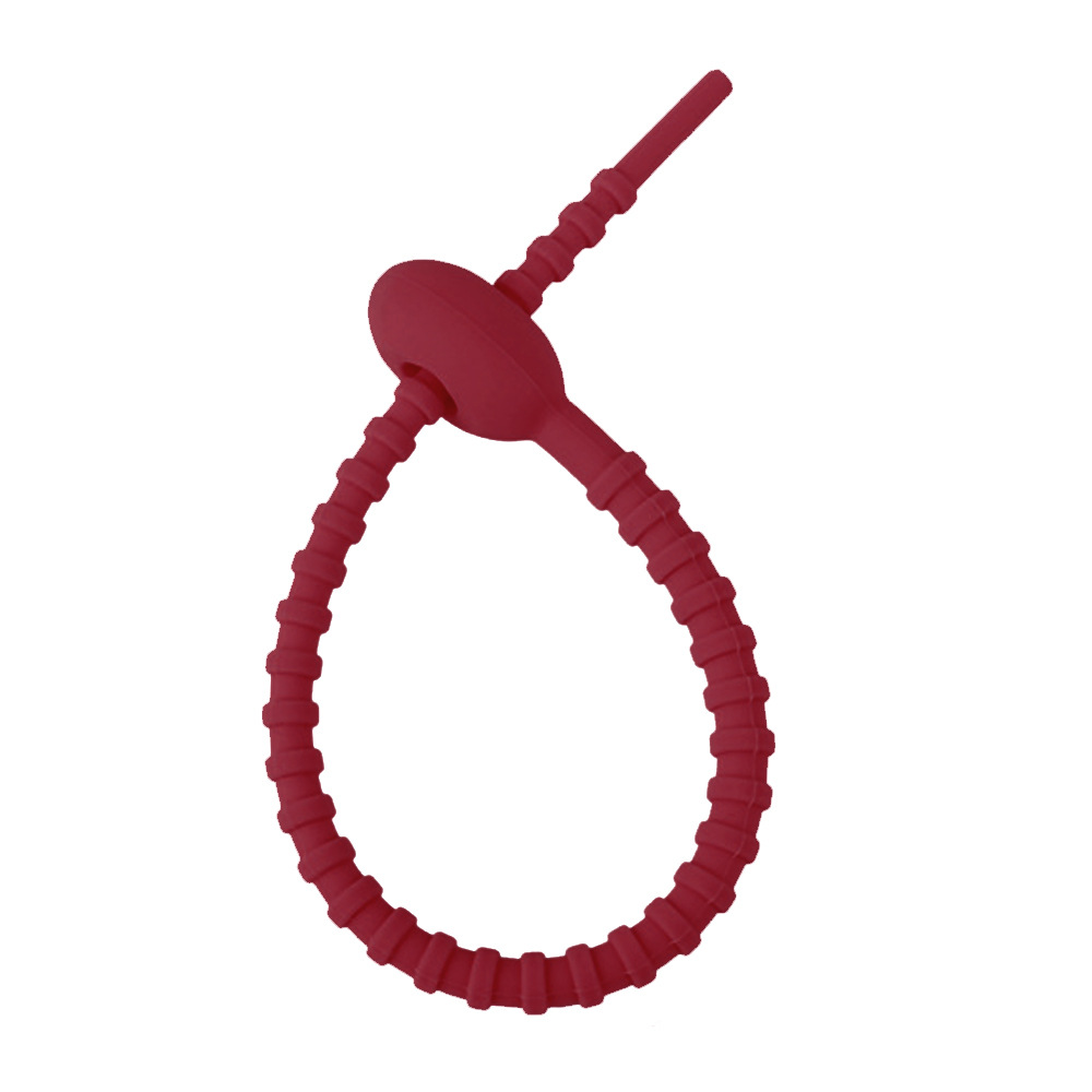 Picture of Color silicone ribbon key chain DIY clothing bag jewelry key chain lanyard data cable storage Winder