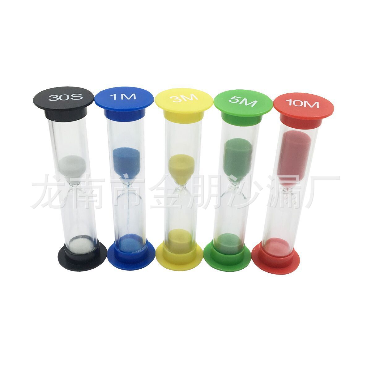 Picture of 6 hourglass combination suit 30 seconds 1 2 3 5 10 minutes timer small hourglass creative children's gift